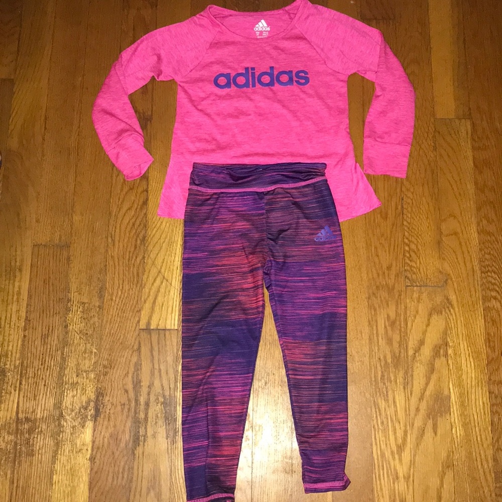 3T girls Adidas shirt and pants